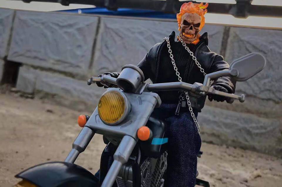 Customized GhostRider no logo suit set for Marvel Legends ghostrider 1 12