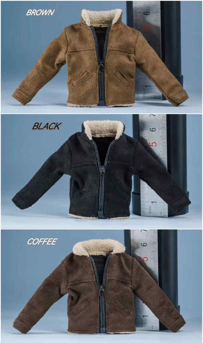 suede leather jacket for 1/12 nwtoys nota mezco bodies three colors vcs2308