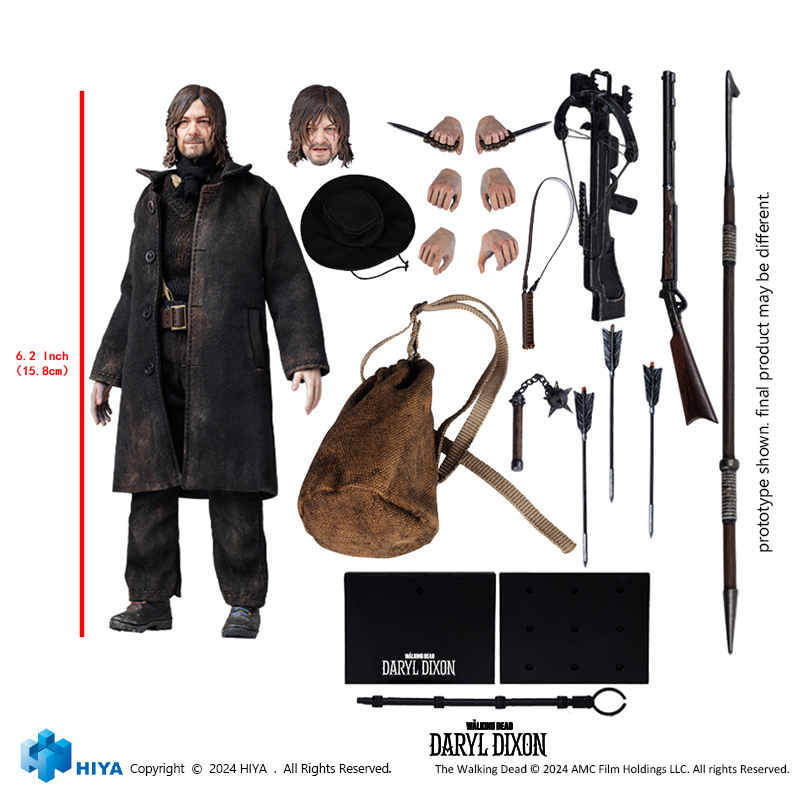 Pre Order HIYA 1/12 The Walking Dead Daryl Dixon ESW0310 15.8cm action figure deposit link