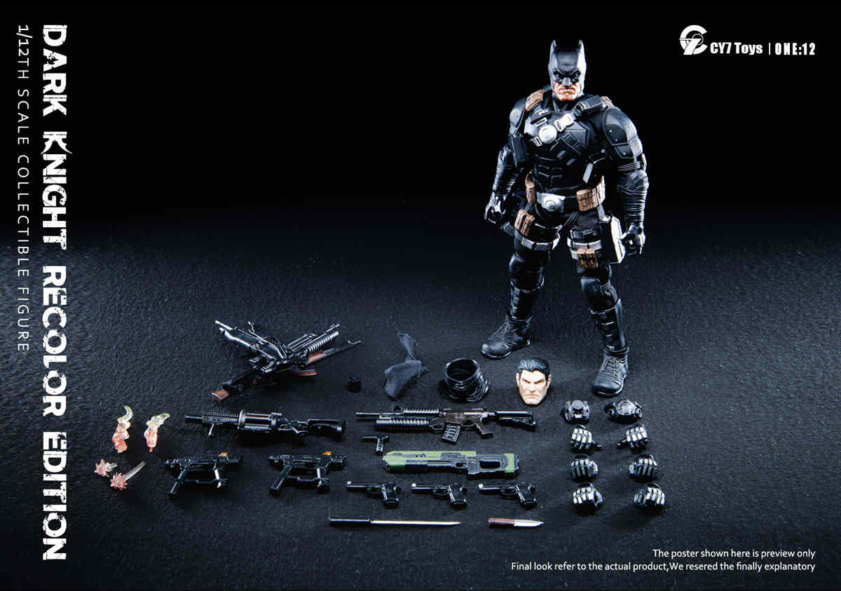 2nd wave po CY7 Toys 1/12 Dark Knight upgraded deluxe version with po bonus