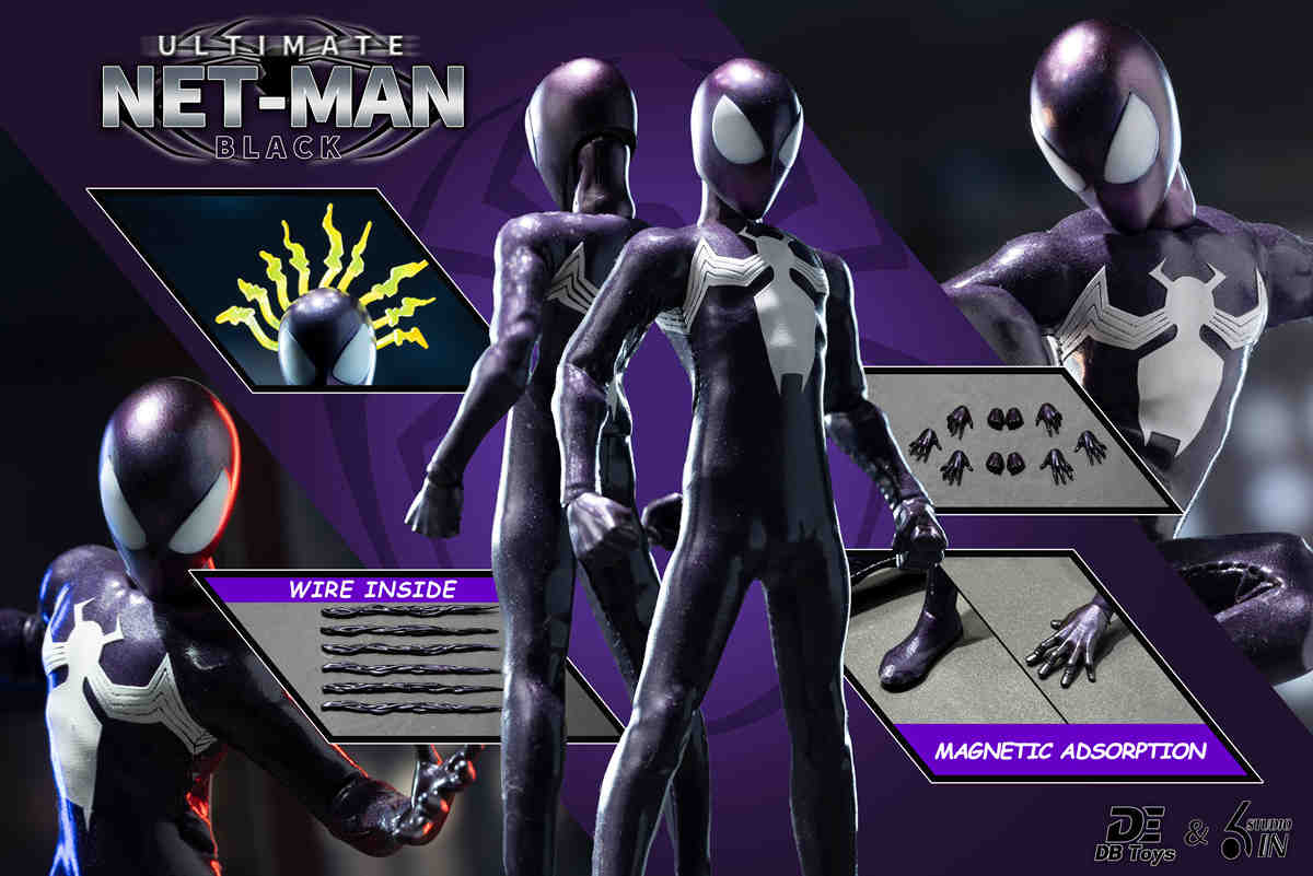 DBToys 6in studio 1/12 Ultimate NET Man blue black - black