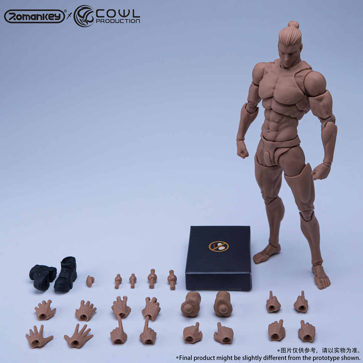 Romankey X Cowl 1/12 male body upgraded reissue rc2411r - black