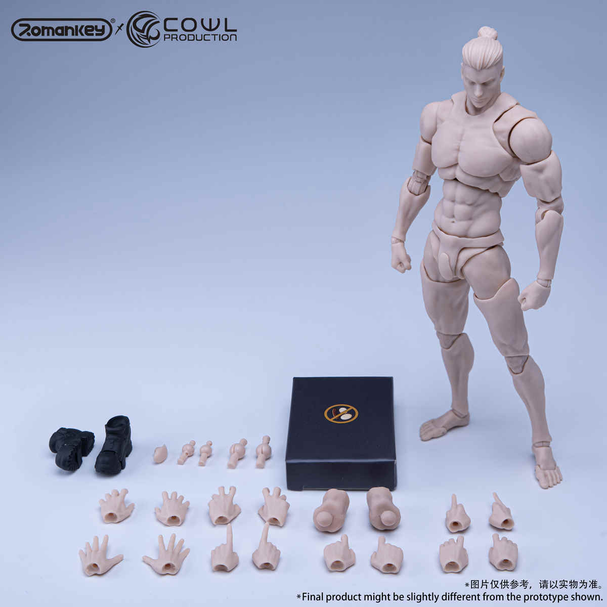 Romankey X Cowl 1/12 male body upgraded reissue rc2411r - pale
