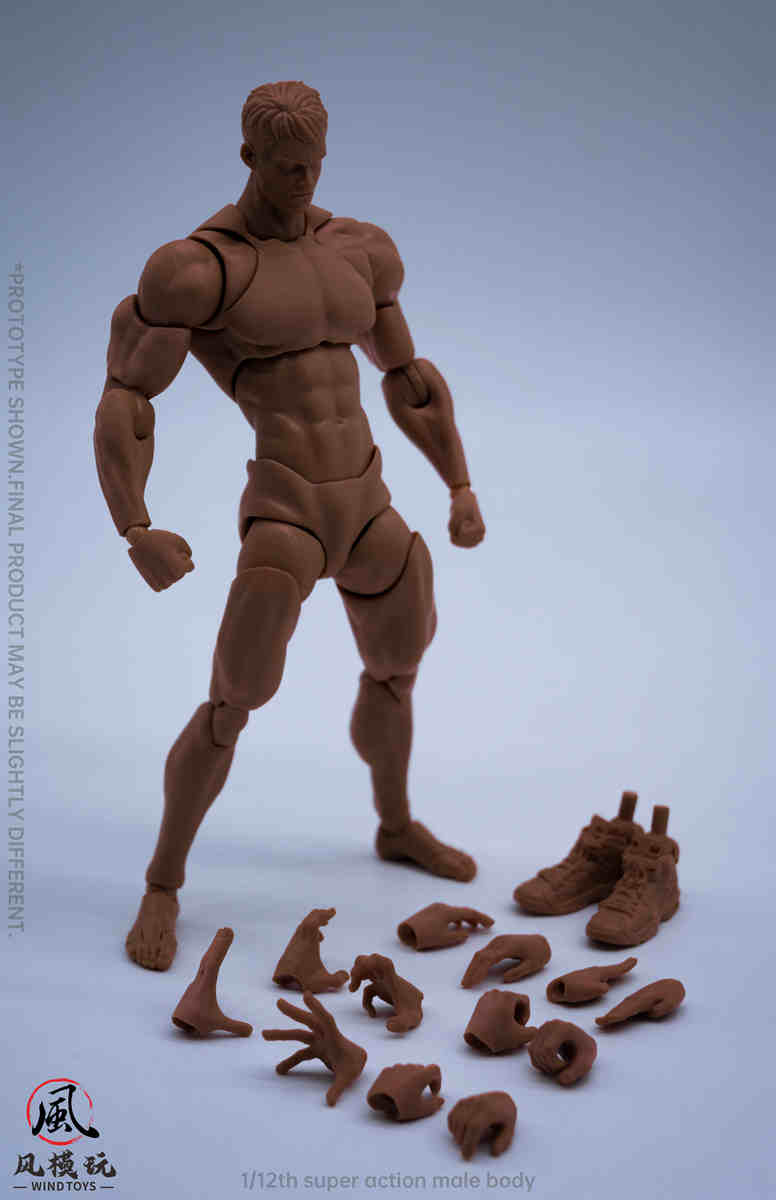 Wind Toys 1/12 Super Action Male Body wt01 three colors - tan skin
