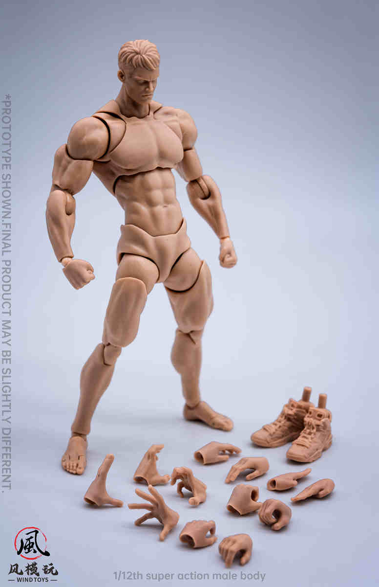 Wind Toys 1/12 Super Action Male Body wt01 three colors - yellow skin