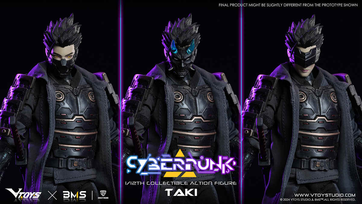 Pre Order VTOYS X BMS X CF 1/12 Cyberpunk Warrior long