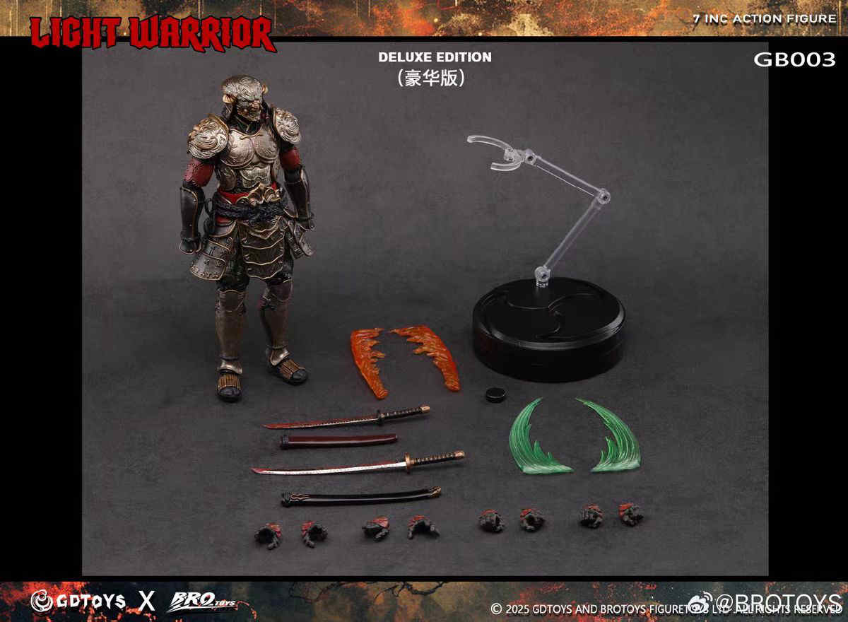 Pre Order Brotoys 1/12 Light Warrior GB003 with po bonus 17.5cm tall Action Figure deposit link - deluxe