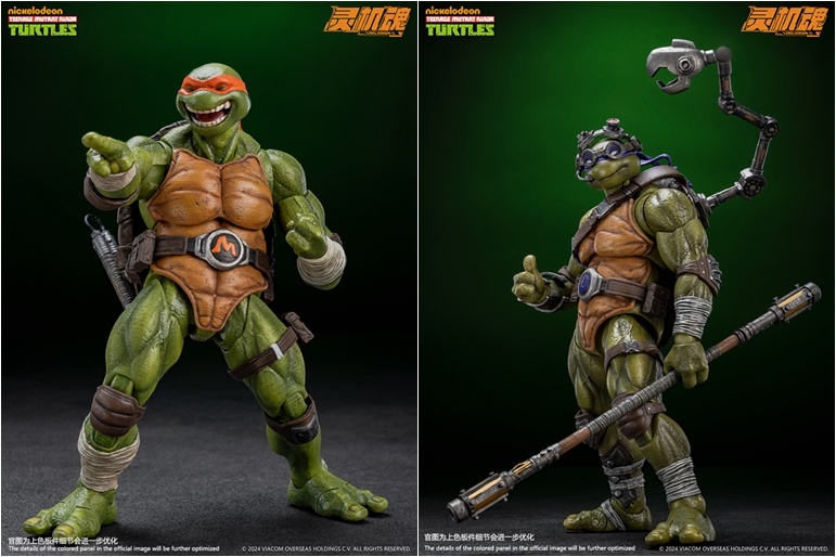 ブロンズ ライチュウ メタルフィギュア LINGJIHUN Ninja Turtles Series 1/12 Wave 2nd Michel Donatello