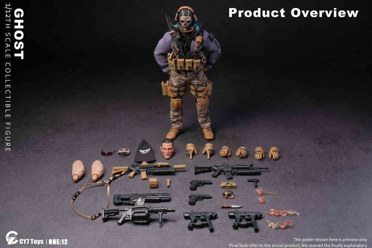 Pre Order CY7 Toys 1/12 Ghost deposit link