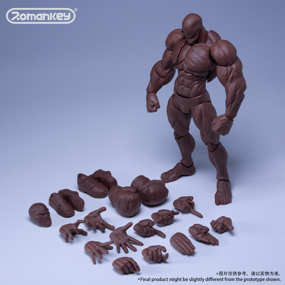 Romankey 1/12 Super Flexible 18cm tall Big Guy Body UMS003 - black
