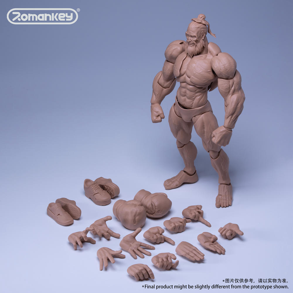Romankey 1/12 Super Flexible 18cm tall Big Guy Body UMS003 - yellow