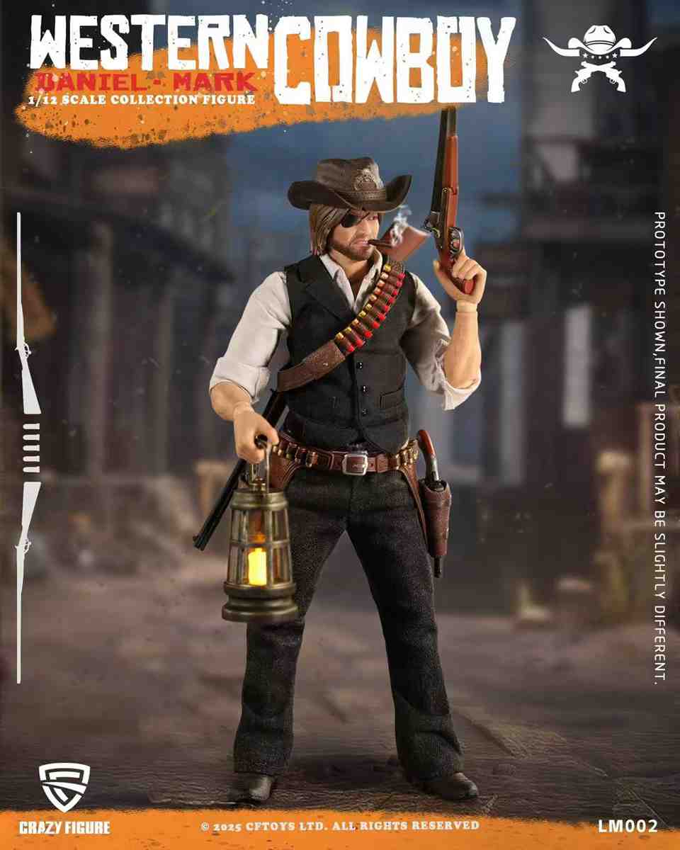 Pre Order CRAZY FIGURE TOYS 1/12 Western Cowboy Daniel Mark lm002 deposit link