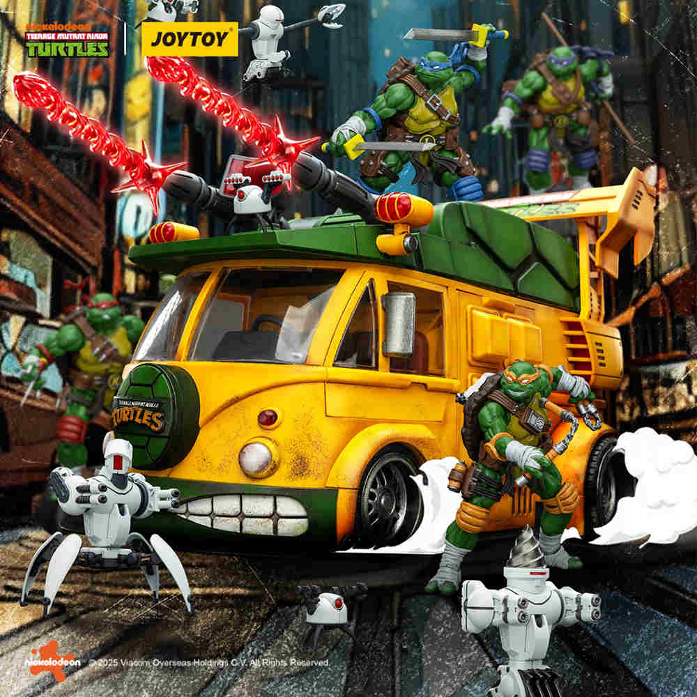 Pre Order Joy Toy 1/18 TMNT Turtle Van and Roadkill Rodney deposit link