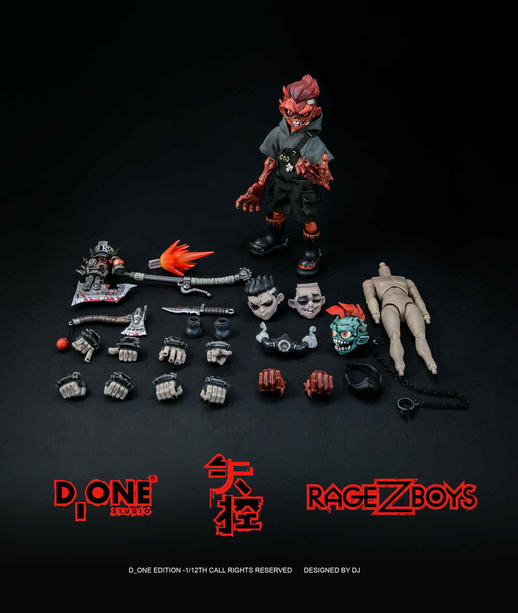 D_ONE STUDIO RAGE-ZBOYS 1/12 Yazai two versions - out-of-control version