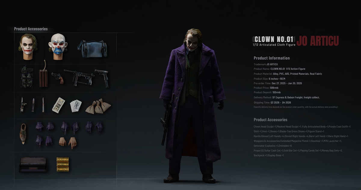 Pre-Order JO ARTICU 1/12 The Clown jano01 deposit link