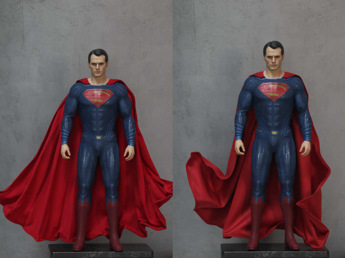 Evans 1/6 Wired Cloak Cape for Inart Hottoys Superman three colors