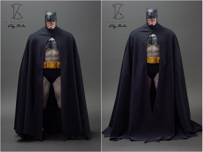 Kelly Studio 1/6 Cloak Cape for hottoys dark knight return batman ks010 two styles