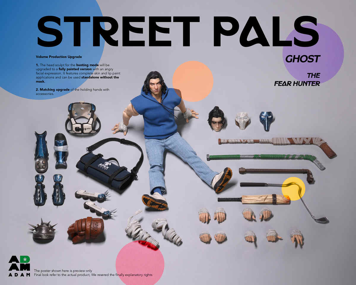 Pre Order ADAM STREET PALS series 1/12 GHOST the FEAR HUNTER ADS001 deposit link