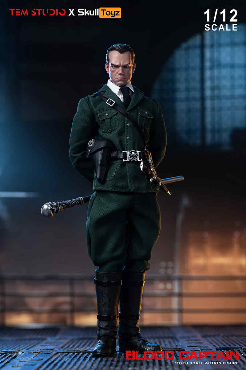 Pre Order TEM STUDIO Skull Toyz 1/12 Blood Captain Green or Black uniform TEMS007 deposit link