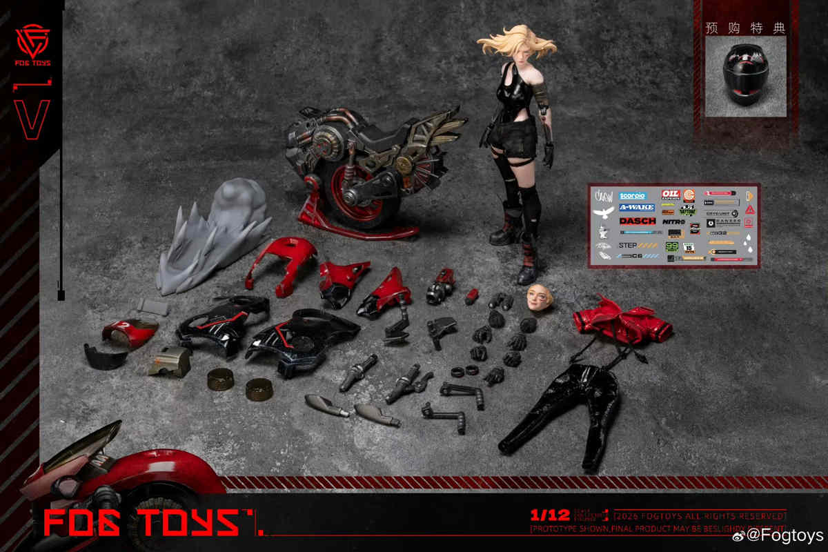 Pre Order Fog Toys 1/12 Biker Girl EA03 with po bonus deposit link